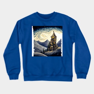 Starry Night Above The Shrieking Shack Crewneck Sweatshirt